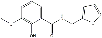 N-(furan-2-ylmethyl)-2-hydroxy-3-methoxybenzamide Struktur