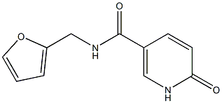 N-(furan-2-ylmethyl)-6-oxo-1,6-dihydropyridine-3-carboxamide Struktur