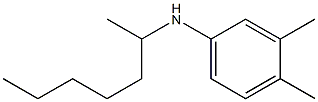 N-(heptan-2-yl)-3,4-dimethylaniline Struktur