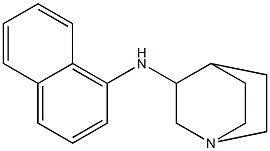 N-(naphthalen-1-yl)-1-azabicyclo[2.2.2]octan-3-amine Struktur