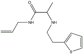 N-(prop-2-en-1-yl)-2-{[2-(thiophen-2-yl)ethyl]amino}propanamide Struktur