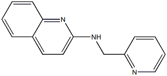 N-(pyridin-2-ylmethyl)quinolin-2-amine Struktur