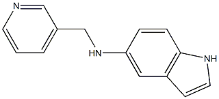 N-(pyridin-3-ylmethyl)-1H-indol-5-amine Struktur