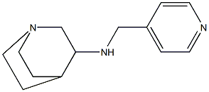 N-(pyridin-4-ylmethyl)-1-azabicyclo[2.2.2]octan-3-amine Struktur