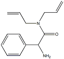 N,N-diallyl-2-amino-2-phenylacetamide Struktur