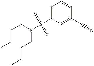 N,N-dibutyl-3-cyanobenzene-1-sulfonamide Struktur