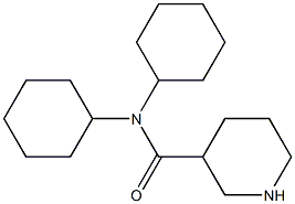 N,N-dicyclohexylpiperidine-3-carboxamide Struktur