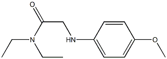 N,N-diethyl-2-[(4-methoxyphenyl)amino]acetamide Struktur