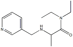 N,N-diethyl-2-[(pyridin-3-ylmethyl)amino]propanamide Struktur