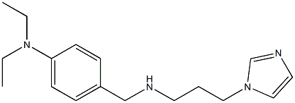 N,N-diethyl-4-({[3-(1H-imidazol-1-yl)propyl]amino}methyl)aniline Struktur