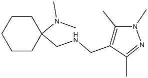 N,N-dimethyl-1-({[(1,3,5-trimethyl-1H-pyrazol-4-yl)methyl]amino}methyl)cyclohexan-1-amine Struktur