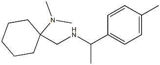 N,N-dimethyl-1-({[1-(4-methylphenyl)ethyl]amino}methyl)cyclohexan-1-amine Struktur