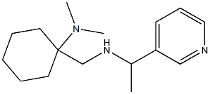 N,N-dimethyl-1-({[1-(pyridin-3-yl)ethyl]amino}methyl)cyclohexan-1-amine Struktur