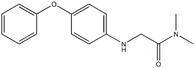 N,N-dimethyl-2-[(4-phenoxyphenyl)amino]acetamide Struktur