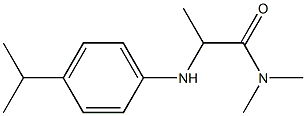 N,N-dimethyl-2-{[4-(propan-2-yl)phenyl]amino}propanamide Struktur