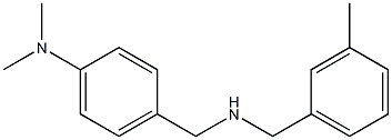 N,N-dimethyl-4-({[(3-methylphenyl)methyl]amino}methyl)aniline Struktur