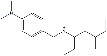 N,N-dimethyl-4-{[(5-methylheptan-3-yl)amino]methyl}aniline Struktur