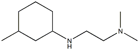 N,N-dimethyl-N'-(3-methylcyclohexyl)ethane-1,2-diamine Struktur