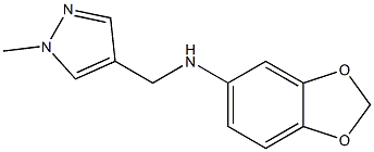 N-[(1-methyl-1H-pyrazol-4-yl)methyl]-2H-1,3-benzodioxol-5-amine Struktur