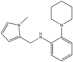 N-[(1-methyl-1H-pyrrol-2-yl)methyl]-2-(piperidin-1-yl)aniline Struktur