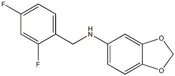 N-[(2,4-difluorophenyl)methyl]-2H-1,3-benzodioxol-5-amine Struktur