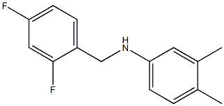 N-[(2,4-difluorophenyl)methyl]-3,4-dimethylaniline Struktur