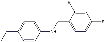 N-[(2,4-difluorophenyl)methyl]-4-ethylaniline Struktur