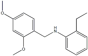 N-[(2,4-dimethoxyphenyl)methyl]-2-ethylaniline Struktur