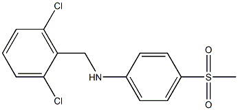 N-[(2,6-dichlorophenyl)methyl]-4-methanesulfonylaniline Struktur