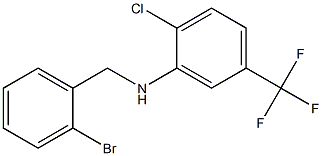 N-[(2-bromophenyl)methyl]-2-chloro-5-(trifluoromethyl)aniline Struktur