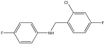 N-[(2-chloro-4-fluorophenyl)methyl]-4-fluoroaniline Struktur