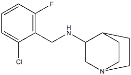 N-[(2-chloro-6-fluorophenyl)methyl]-1-azabicyclo[2.2.2]octan-3-amine Struktur