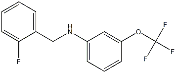 N-[(2-fluorophenyl)methyl]-3-(trifluoromethoxy)aniline Struktur