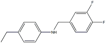 N-[(3,4-difluorophenyl)methyl]-4-ethylaniline Struktur