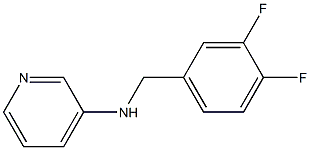 N-[(3,4-difluorophenyl)methyl]pyridin-3-amine Struktur