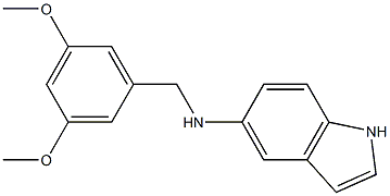 N-[(3,5-dimethoxyphenyl)methyl]-1H-indol-5-amine Struktur