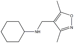 N-[(3,5-dimethyl-1,2-oxazol-4-yl)methyl]cyclohexanamine Struktur