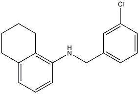 N-[(3-chlorophenyl)methyl]-5,6,7,8-tetrahydronaphthalen-1-amine Struktur