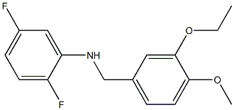 N-[(3-ethoxy-4-methoxyphenyl)methyl]-2,5-difluoroaniline Struktur