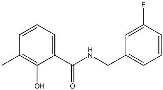 N-[(3-fluorophenyl)methyl]-2-hydroxy-3-methylbenzamide Struktur