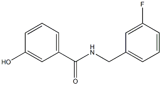 N-[(3-fluorophenyl)methyl]-3-hydroxybenzamide Struktur