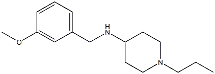 N-[(3-methoxyphenyl)methyl]-1-propylpiperidin-4-amine Struktur