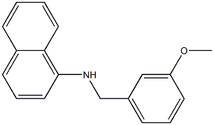 N-[(3-methoxyphenyl)methyl]naphthalen-1-amine Struktur