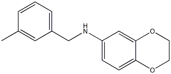 N-[(3-methylphenyl)methyl]-2,3-dihydro-1,4-benzodioxin-6-amine Struktur