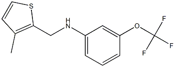 N-[(3-methylthiophen-2-yl)methyl]-3-(trifluoromethoxy)aniline Struktur