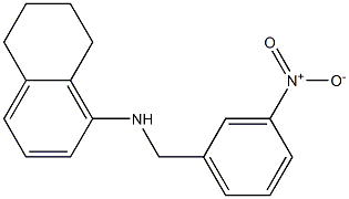 N-[(3-nitrophenyl)methyl]-5,6,7,8-tetrahydronaphthalen-1-amine Struktur