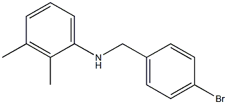 N-[(4-bromophenyl)methyl]-2,3-dimethylaniline Struktur