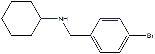 N-[(4-bromophenyl)methyl]cyclohexanamine Struktur