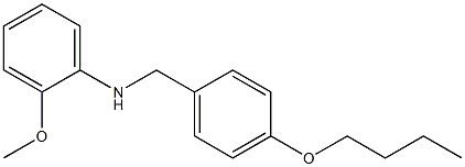 N-[(4-butoxyphenyl)methyl]-2-methoxyaniline Struktur