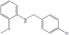 N-[(4-chlorophenyl)methyl]-2-methoxyaniline Struktur